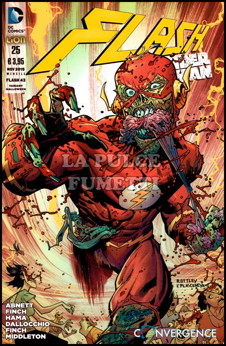 FLASH # 43 - FLASH/WONDER WOMAN 25 - VARIANT HALLOWEEN - CONVERGENCE